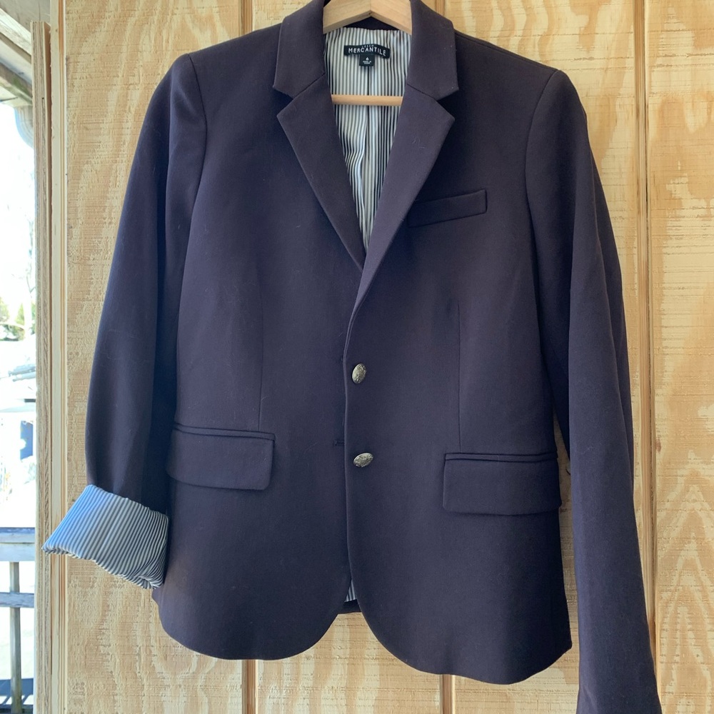 J Crew Mercantile Schoolboy Blazer - Black